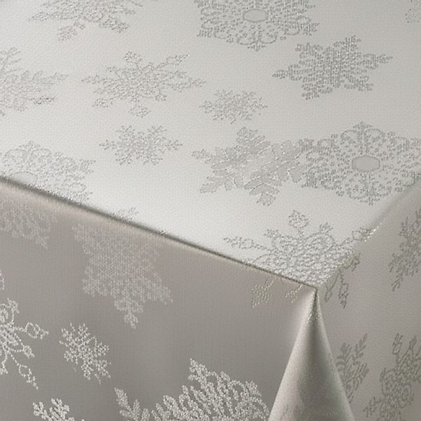 Beautex Tischdecke Lurex Tischdecke Weihnachten, Silber günstig online kaufen