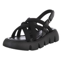 Ital-Design Moderne Sandalen mit Woven-Riemen für günstig online kaufen