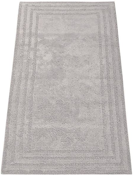 my home Badematte "Inga, Rahmen, Badvorleger, Badezimmer Teppich" Höhe 18 m günstig online kaufen