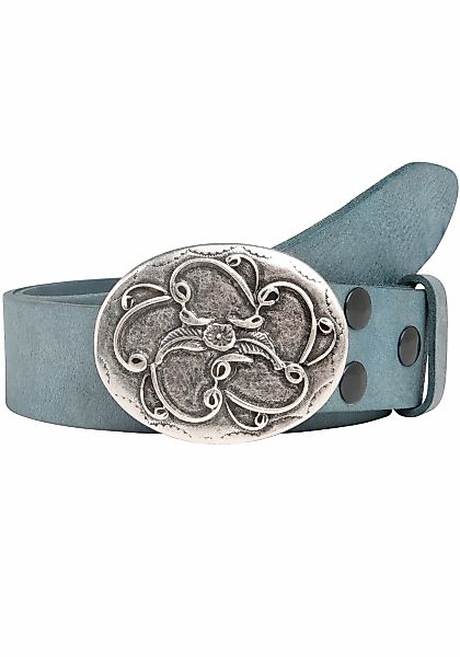 Rettungsring Gürtel Ledergürtel mit austauschbarer Schließe "Blume Schnörke günstig online kaufen