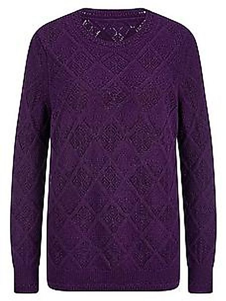 Rundhals-Pullover Anna Aura lila günstig online kaufen