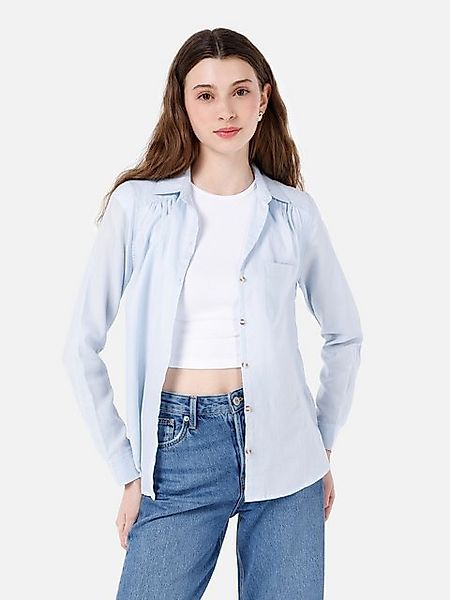 Colins Langarmhemd Colins Regular Fit Shirt Neck Unifarbenes Damen Langarms günstig online kaufen