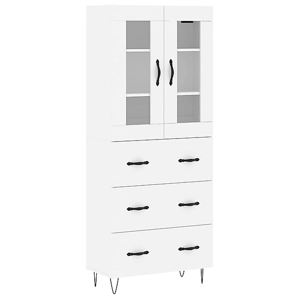vidaXL Highboard Weiß 69,5x34x180 cm Holzwerkstoff 3198433 günstig online kaufen