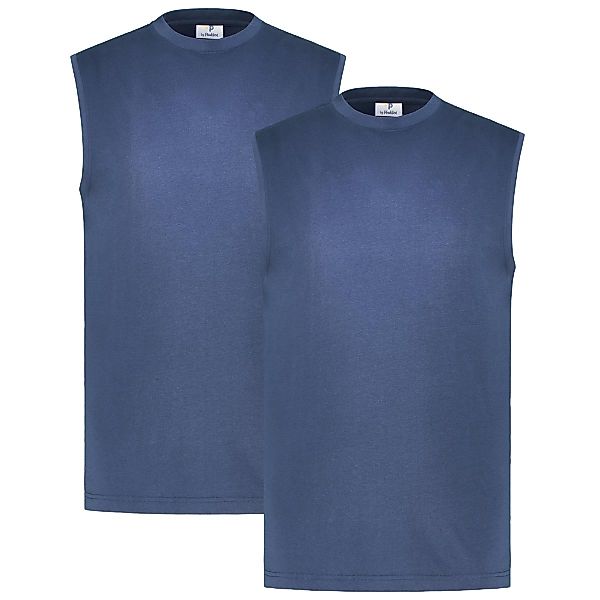 Pfundskerl Doppelpack Tanktop aus Baumwolle Farbe dunkelblau Größe: 5XL günstig online kaufen