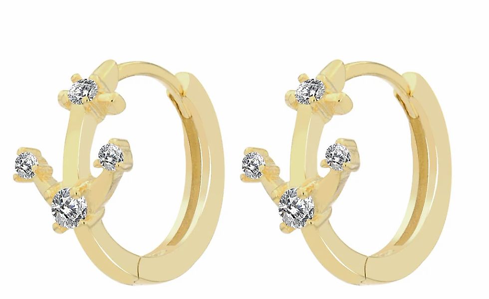 Adelia´s Klappcreolen "Damen Ohrringe – Klappcreole aus 925 Silber" Zum Ver günstig online kaufen