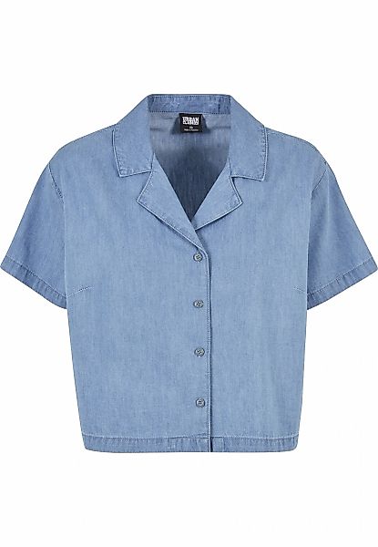 URBAN CLASSICS Blusenshirt "Urban Classics Damen Ladies Light Denim Resort günstig online kaufen