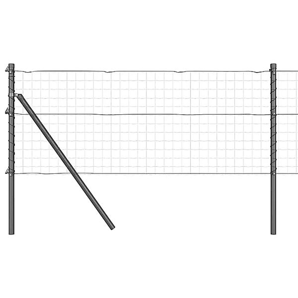 vidaXL Zaunpfosten 52 Stk Grau 3,2 x 3,2 x 80 cm 3350128 günstig online kaufen