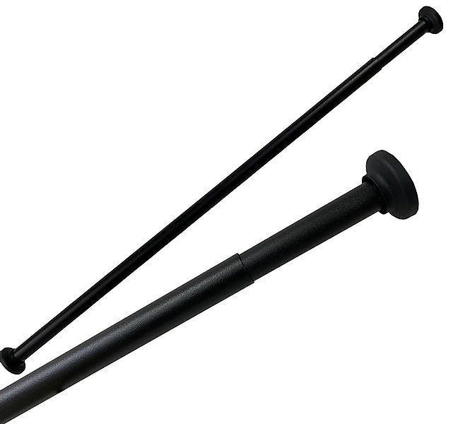 Ekershop Duschvorhangstange ALU SCHWARZ Matt Duschstange günstig online kaufen