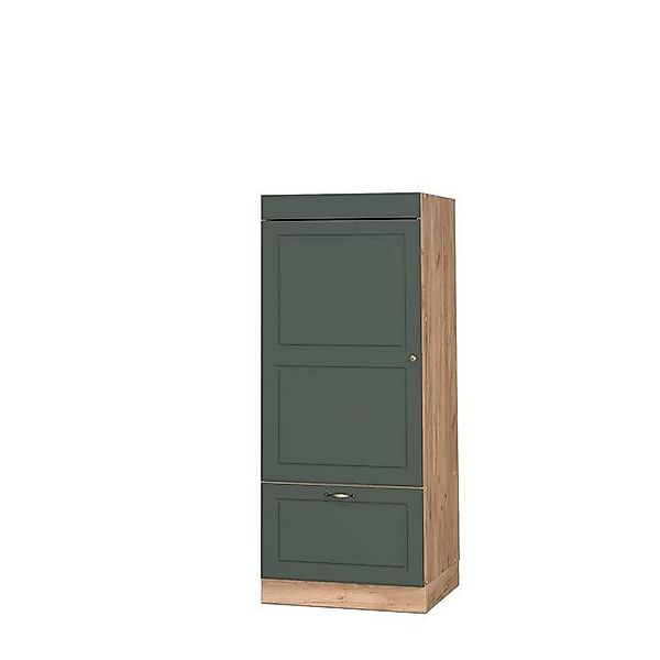 Vicco Mikrowellenschrank Fame-Line Grün-Gold Landhaus/Goldkraft Eiche 60 cm günstig online kaufen
