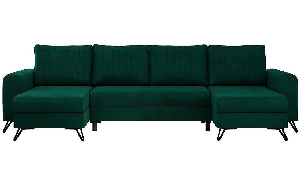 Wohnlandschaft Dunkelgrün   ¦ grün ¦ Maße (cm): B: 312 H: 90 Polstermöbel > günstig online kaufen