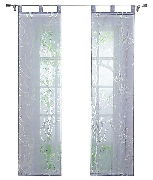 Joyswahl Gardine (2 St), Schlaufen, halbtransparent, günstig online kaufen