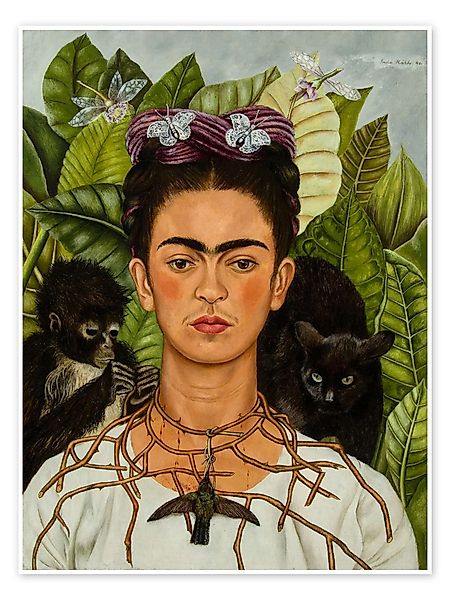 Posterlounge Poster Frida Kahlo, Selbstporträt mit günstig online kaufen