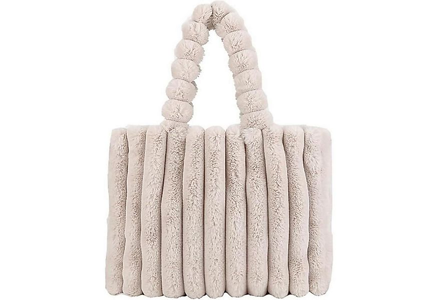 LuxusKollektion Schultertasche Damen Plüsch Handtasche Groß Umhängetasche W günstig online kaufen