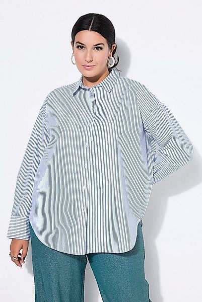 Studio Untold Hemdbluse Hemdbluse oversized Glitzerstreifen günstig online kaufen