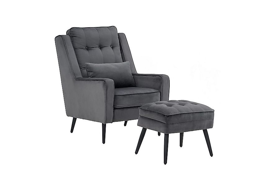 MCombo Ohrensessel MCombo Ohrensessel mit/ohne Hocker 7277 (Relaxsessel ink günstig online kaufen