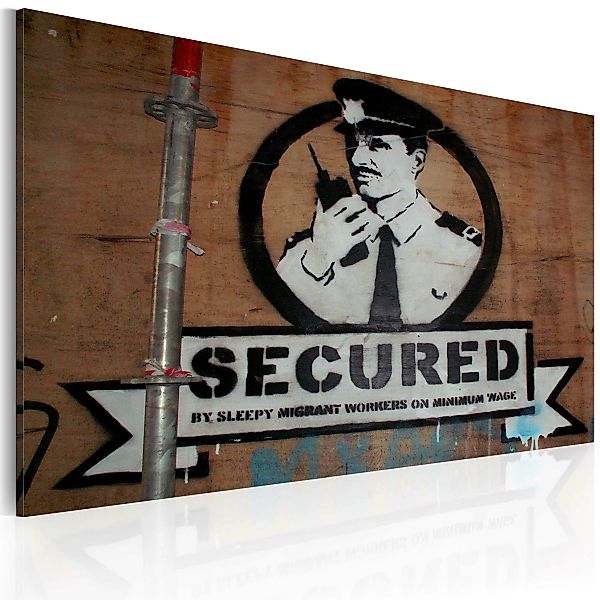 Wandbild - Hier sind wir in Sicherheit (Banksy) günstig online kaufen