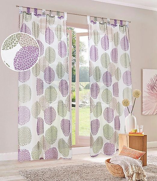 my home Gardine "Belem" Schlaufen 1 Stk. tlg. 1 oder 2 Schals, Vorhang, Fer günstig online kaufen