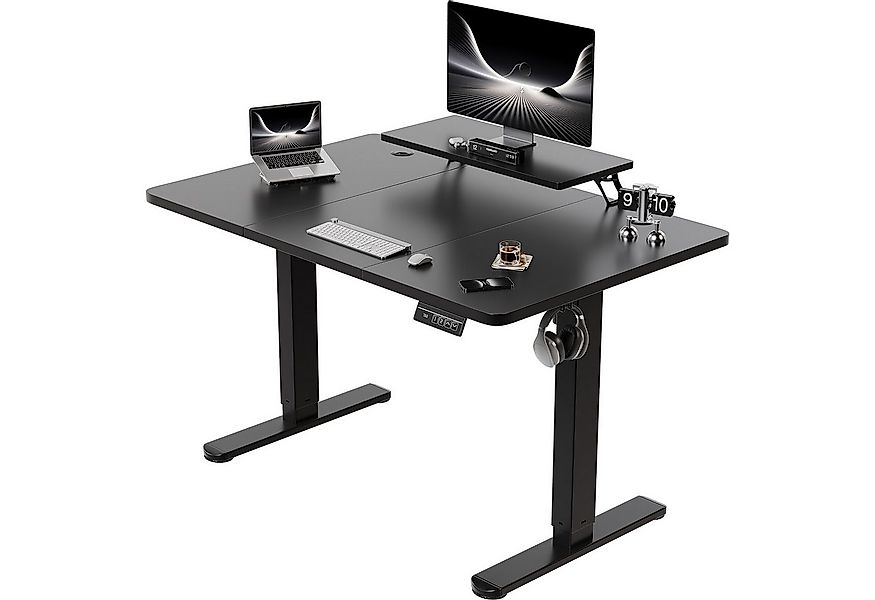 HOMALL Schreibtisch Höhenverstellbarer Schreibtisch mit Monitorständer 120/ günstig online kaufen