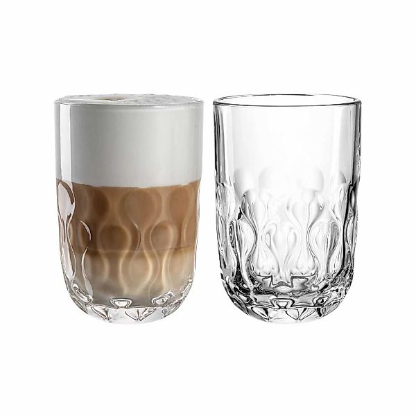 LEONARDO Latte-Macchiato-Glas "Latte Macchiato Gläser (2) Gocce 390 ml 2er günstig online kaufen