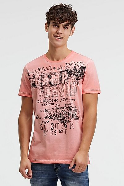 CAMP DAVID Rundhalsshirt mit Kontrastnähten günstig online kaufen