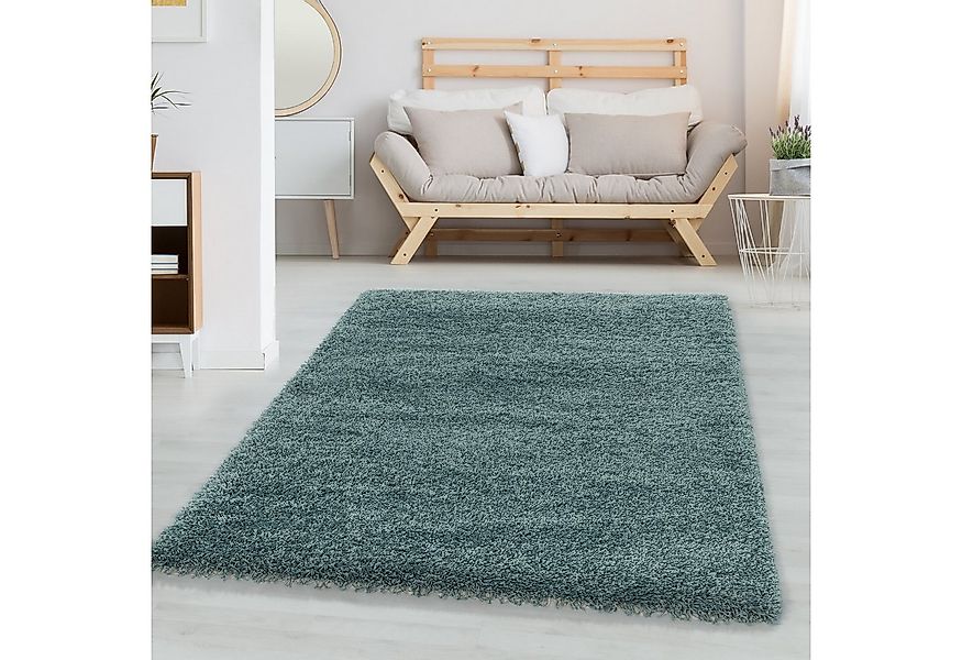 Carpettex Hochflor-Teppich Unicolor - Einfarbig, Läufer, Höhe: 30 mm, Einfa günstig online kaufen