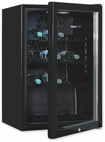 exquisit Getränkekühlschrank "GKS120-GT-160C schwarz" 84 cm hoch 54 cm brei günstig online kaufen