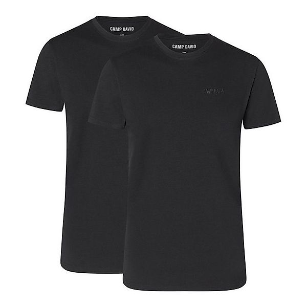 CAMP DAVID T-Shirt Herren T-Shirts, 2er Pack - Crew Neck T-Shirt 2P, (Packu günstig online kaufen