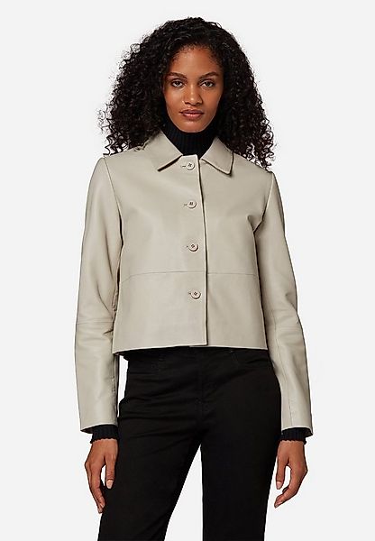RICANO Lederjacke Cecila Lederjacke im Bolero-Stil mit Polokragen günstig online kaufen