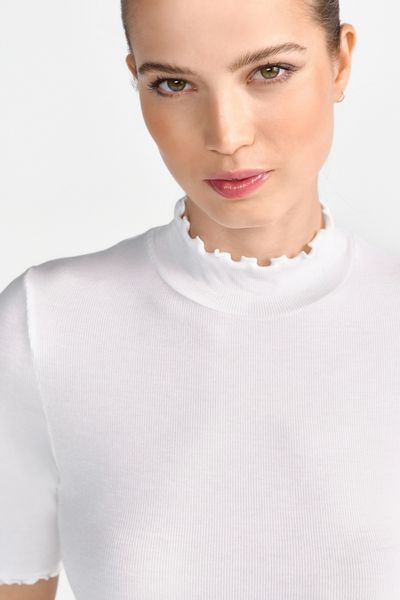 RICHROYAL Rollkragenshirt mit gewellten Kanten günstig online kaufen