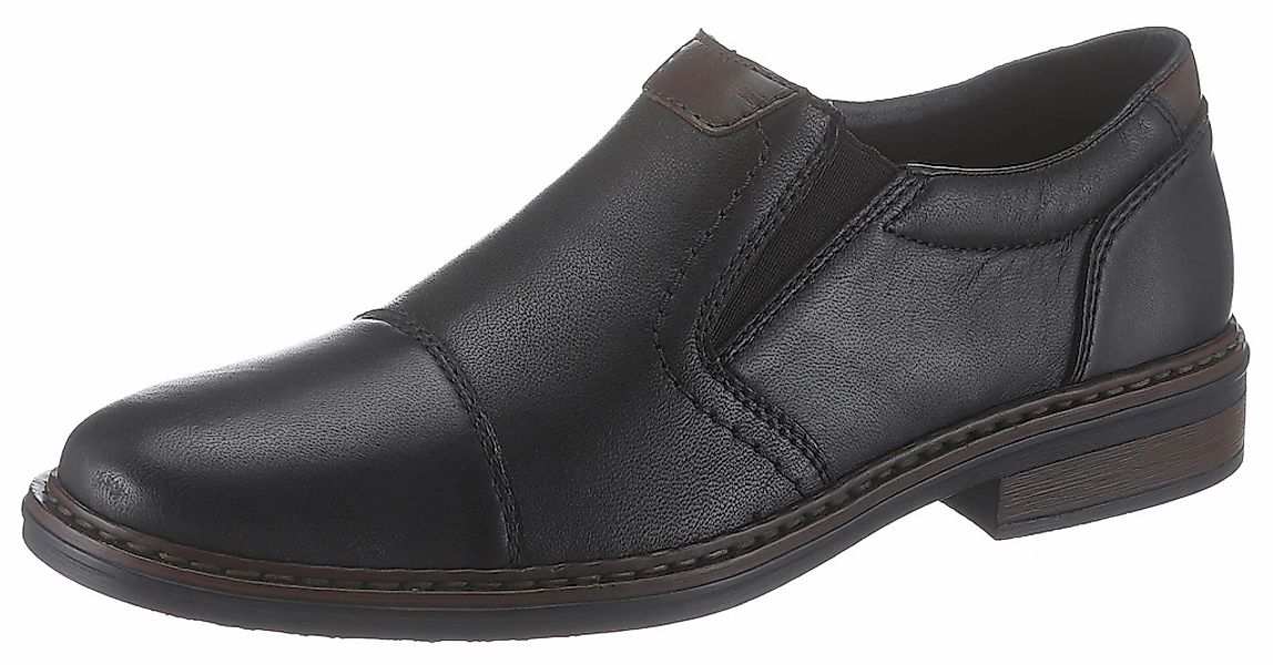 Rieker Slipper Anzugschuh, Business Schuh, Schlupfschuh mit stylischer Quer günstig online kaufen