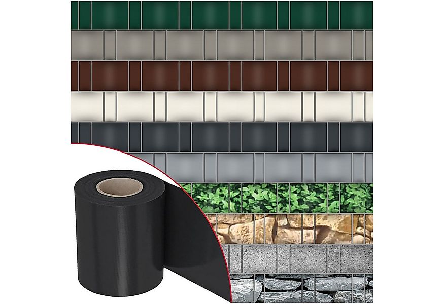 NOOR Sichtschutzstreifen PVC Blickdicht - für Doppelstabmattenzaun, Sicht- günstig online kaufen