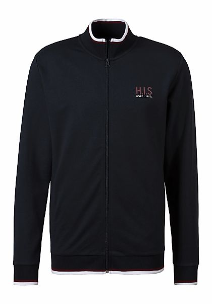 H.I.S Sweatjacke Stehkragen mit Streifen günstig online kaufen