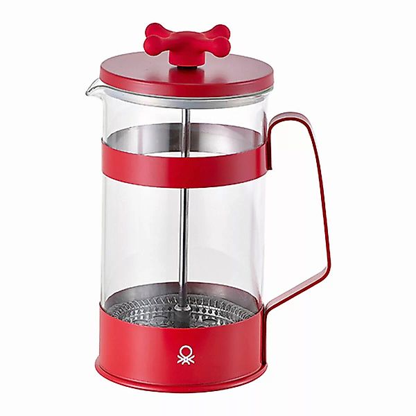 Kolben-kaffeemaschine Benetton Rainbow Rot Edelstahl Borosilikatglas (600 M günstig online kaufen