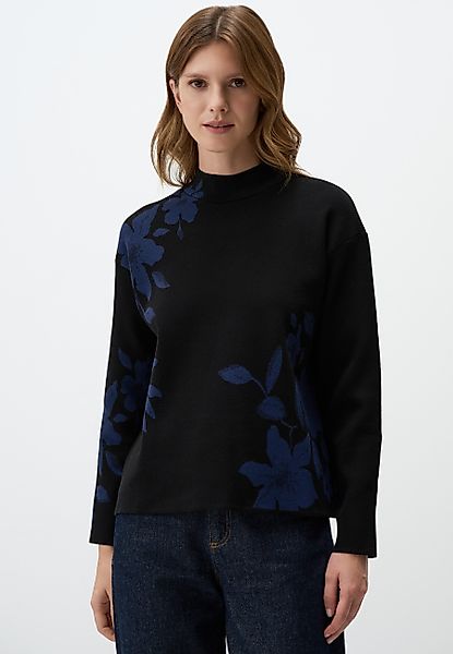 Jimmy Key Strickpullover Rollkragenpullover Mit Blumenmuster günstig online kaufen