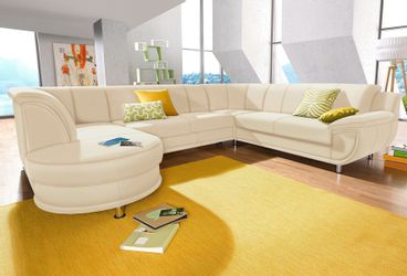 TRENDMANUFAKTUR Wohnlandschaft "Rondo, U-Form" inkl.Federkern, wahlweise mi günstig online kaufen