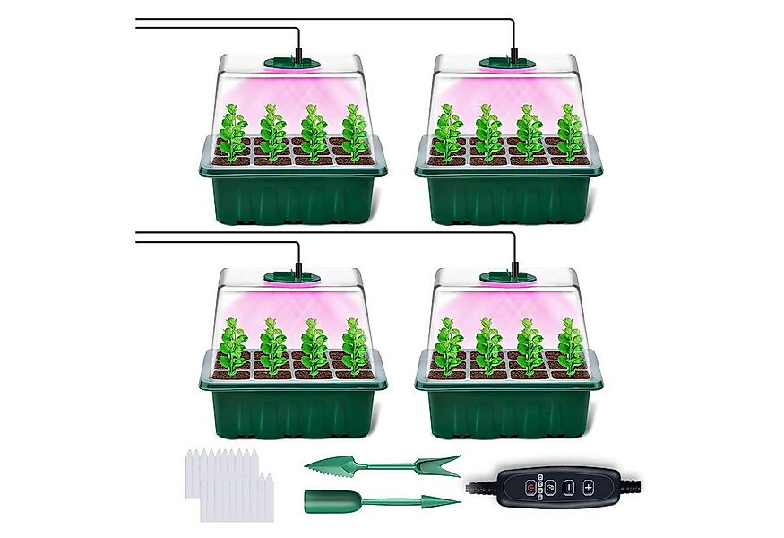 Qualra Gewächshaus Mini Gewächshaus Growbox Komplettset mit Licht Anzucht G günstig online kaufen