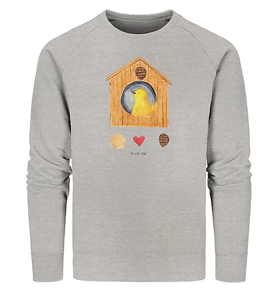Mr. & Mrs. Panda Longpullover Vogel Haus Größe XS - Heather Grey - Geschenk günstig online kaufen