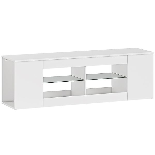 HOMCOM TV Schrank Lowboard 140 cm lang für Fernseher bis zu 65 Zoll, Fernse günstig online kaufen