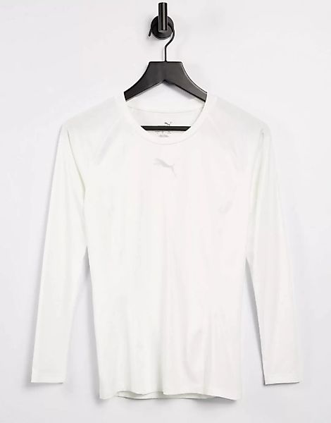 PUMA – La Liga – Langärmliges Baselayer-Shirt in Weiß günstig online kaufen