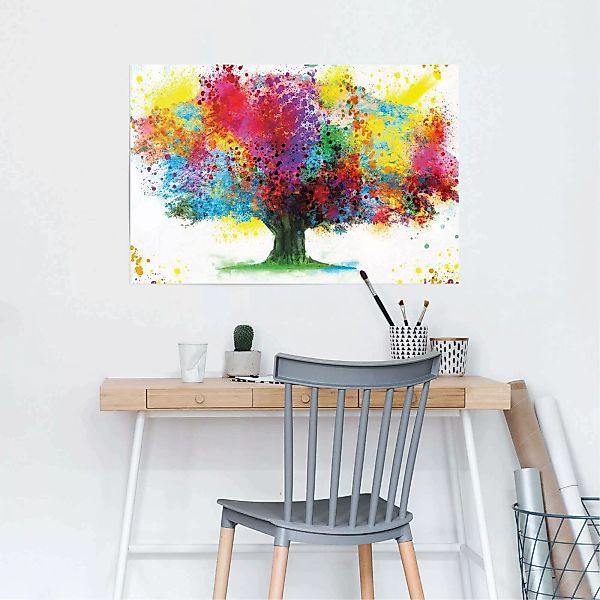 Reinders Poster "Farbkleckse Baum", (1 St.) günstig online kaufen