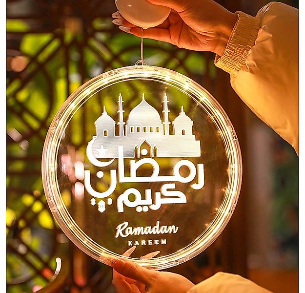 MUPOO LED-Lichterkette Eid Ramadan Lichterkette,6.3 Zoll LED Muslim Ramadan günstig online kaufen