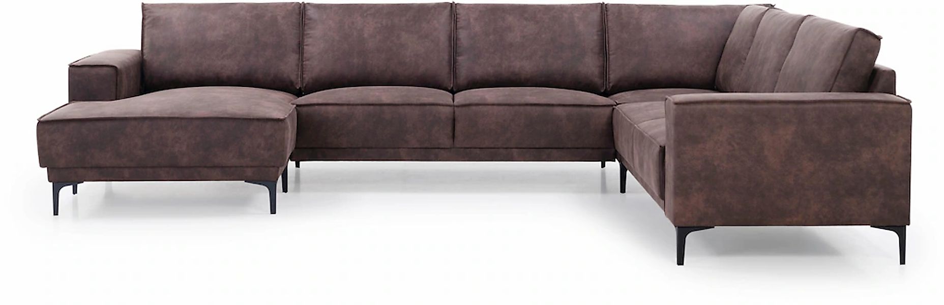 Places of Style Wohnlandschaft "XXL Sofa Oland, Struktur, Flachgewebe, Luxu günstig online kaufen