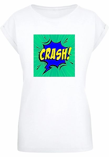 Merchcode T-Shirt "Merchcode Damen Ladies CRASH Comic Extended Shoulder Tee günstig online kaufen