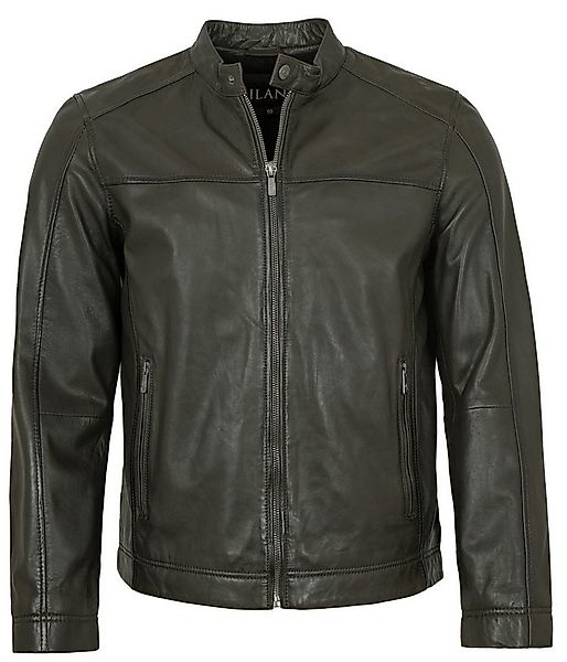 Jilani Lederjacke Jamie Jilani - Herren Lederjacke Lammnappa khaki günstig online kaufen
