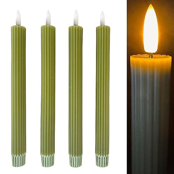 Online-Fuchs LED-Kerze 4 moderne LED Stabkerzen günstig online kaufen