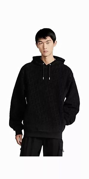 Dior Rundhalspullover Dior Oblique Kapuzenpullover Schwarz Herren günstig online kaufen