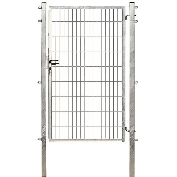 Einzeltor für Doppelstabmattenzaun Verzinkt 180 cm x 100 cm günstig online kaufen