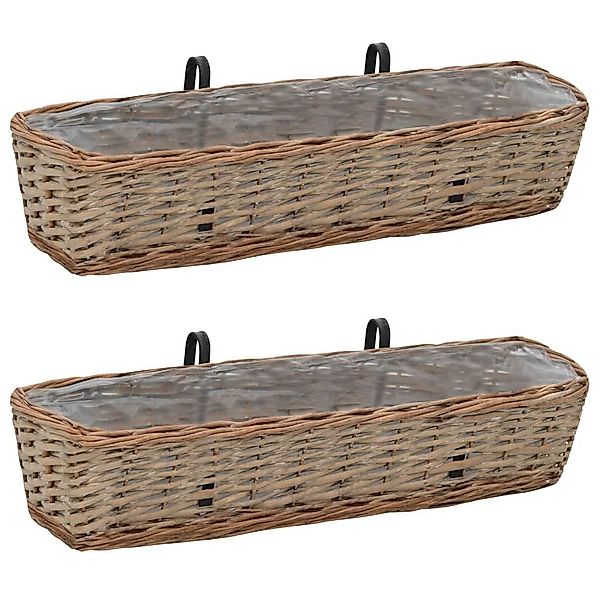 DOTMALL Blumenkasten Balkon-Blumenkasten 2 Stk. Weide günstig online kaufen