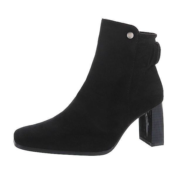 Ital-Design Damen Elegant Stiefelette Blockabsatz High-Heel günstig online kaufen
