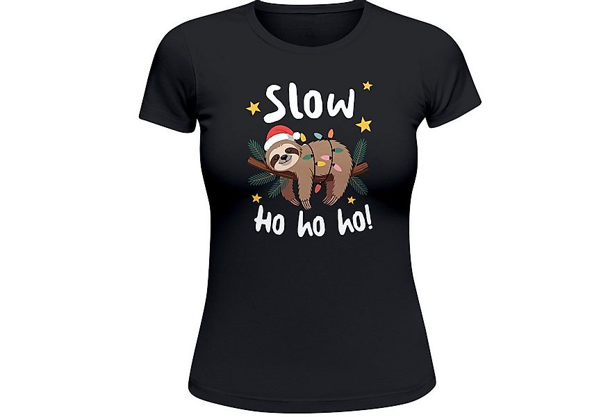 MoonWorks Print-Shirt Weihnachtsshirt Damen Spruch T-Shirt Faultier Spruch günstig online kaufen